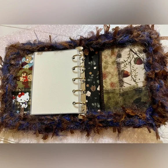 Handmade Fiber Journal Notebook A7 - Picture 5 of 8